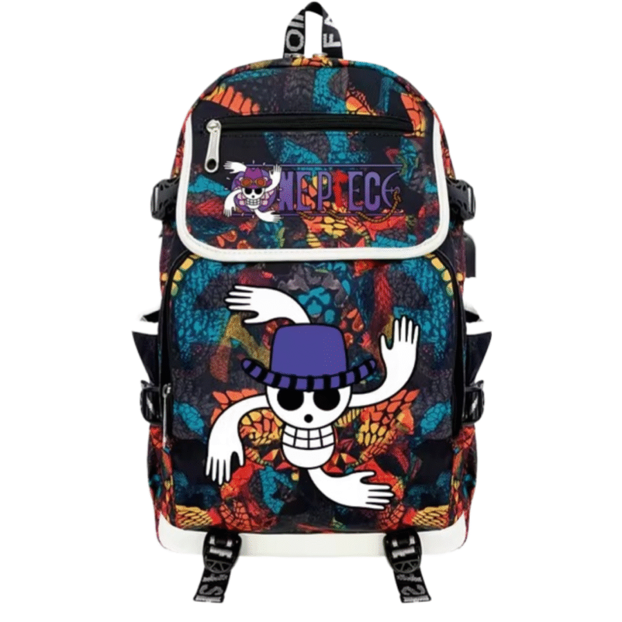 Anime One Piece Nico Robin Symbol USB Charging Backpack Anime One Piece Nico Robin Symbol USB Charging Backpack