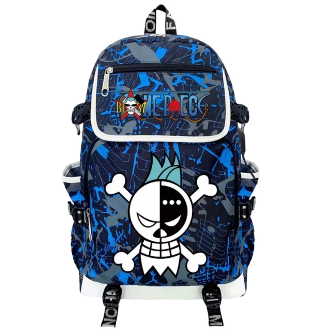 Anime One Piece Franky Symbol USB Charging Backpack Anime One Piece Franky Symbol USB Charging Backpack