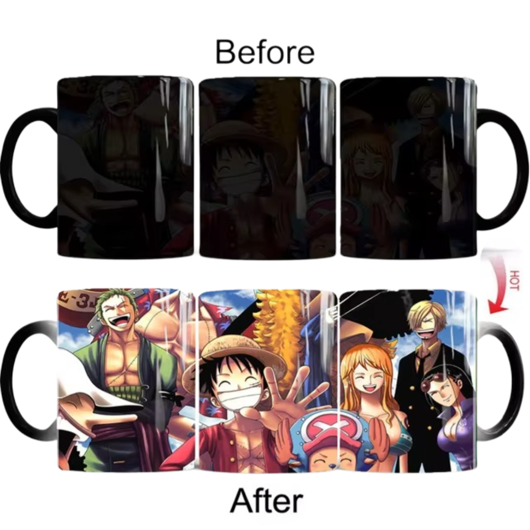 Anime One Piece Luffy And Friends Magic Mug Anime One Piece Luffy And Friends Magic Mug