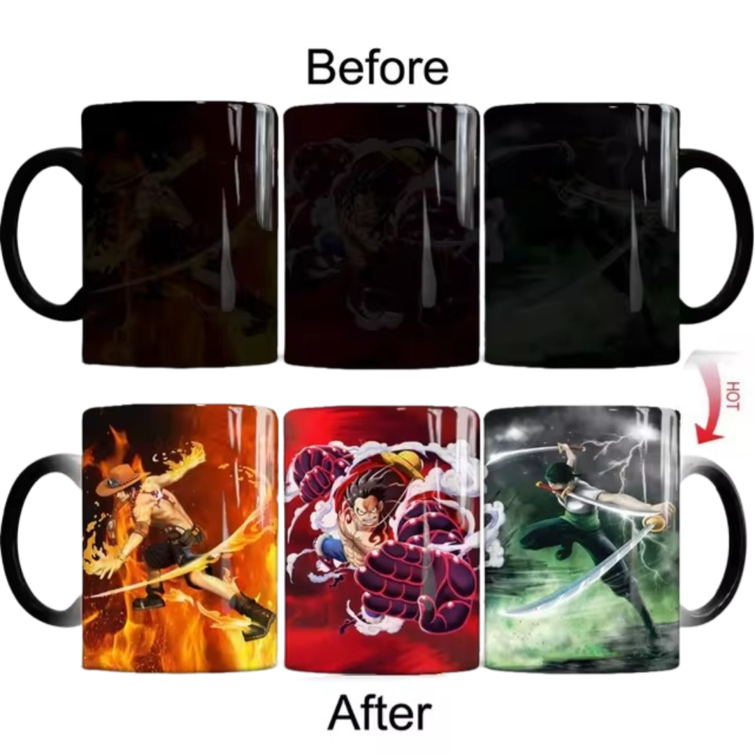 Anime One Piece Luffy With Zoro And Sanji Magic Mug Anime One Piece Luffy With Zoro And Sanji Magic Mug