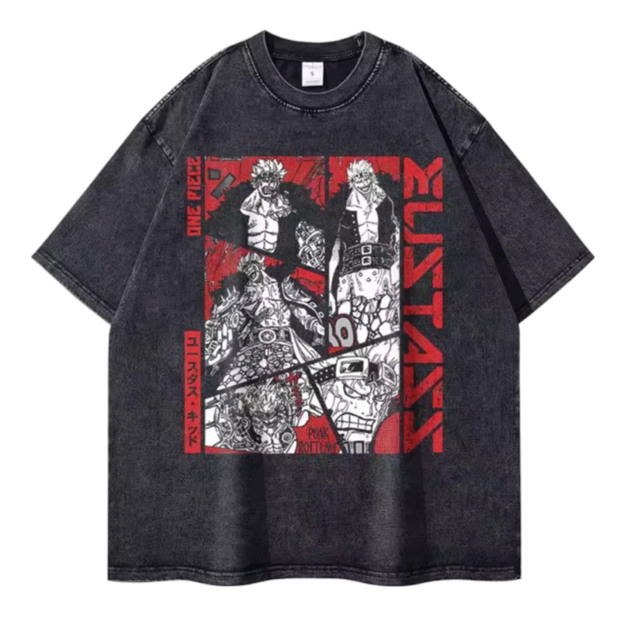 Anime One Piece Eustass Kid T-Shirt Anime One Piece Eustass Kid T-Shirt
