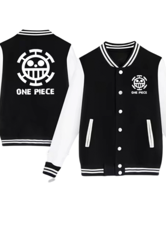 Anime One Piece Heart Pirates Baseball Jacket