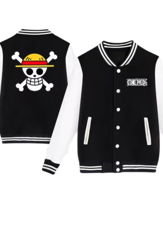 Anime One Piece Pirate Flag Baseball Jacket