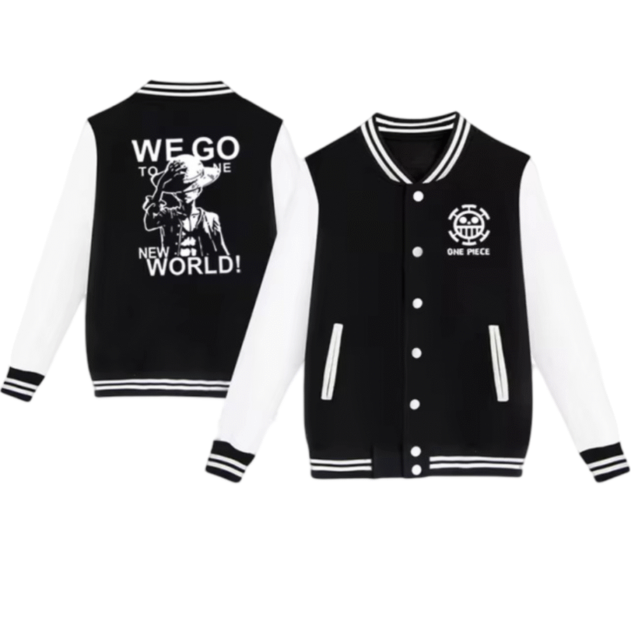Anime One Piece Monkey D. Luffy Baseball Jacket Anime One Piece Monkey D. Luffy Baseball Jacket
