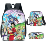 One Piece Anime Character Backpack Lunch Bag With Pencil Case