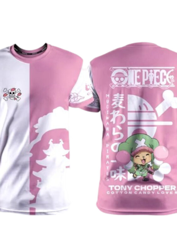 Anime One Piece Tony Tony Chopper 3D Round Neck T-Shirt