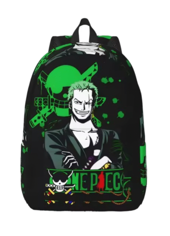 One Piece Roronoa Zoro Anime Student Backpack