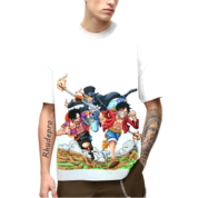 Anime One Piece Luffy And Friends T-Shirt