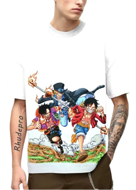 Anime One Piece Luffy And Friends T-Shirt