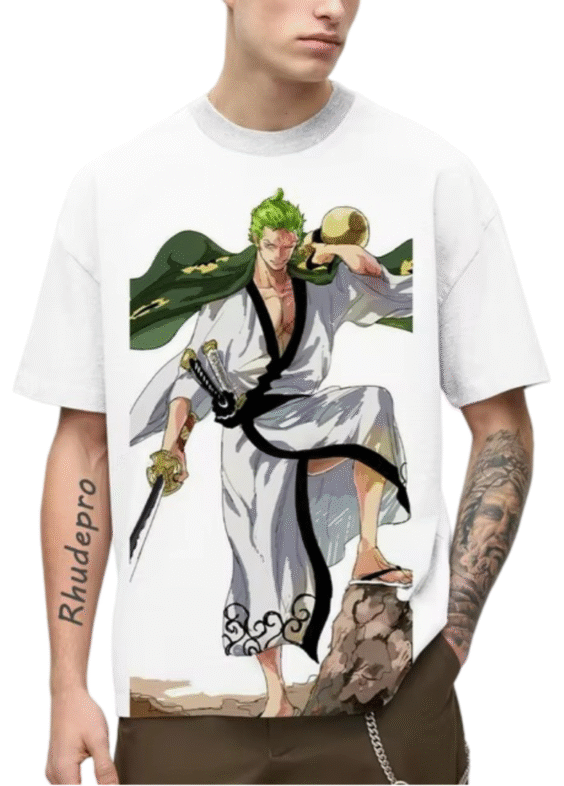 One Piece Roronoa Zoro Anime T-Shirt For Men