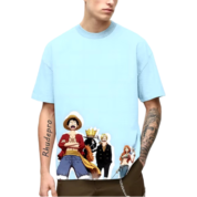 One Piece Anime Luffy And Friends T-Shirt For Men