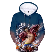 Anime One Piece Luffy Gear 4 Hoodie