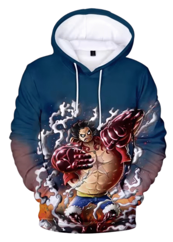 Anime One Piece Luffy Gear 4 Hoodie