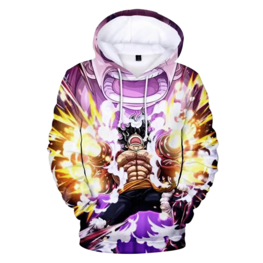 One Piece Anime Luffy Gear 4 Hoodie One Piece Anime Luffy Gear 4 Hoodie