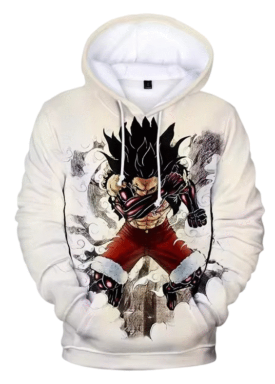 Anime One Piece Snake Man Luffy Hoodie