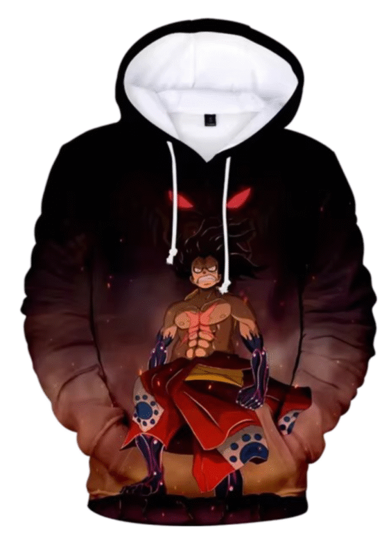 Anime One Piece Monkey D. Luffy Gear 4 Hoodie