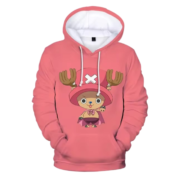 Anime One Piece Tony Tony Chopper Pink Hoodie