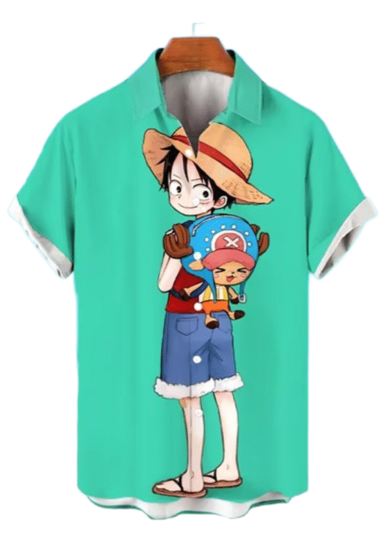 Anime One Piece Monkey D. Luffy Casual T-Shirt