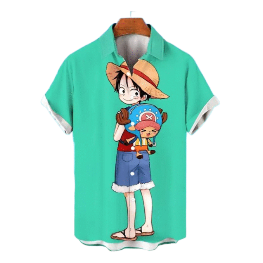 Anime One Piece Monkey D. Luffy Casual T-Shirt Anime One Piece Monkey D. Luffy Casual T-Shirt