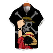 Anime One Piece Luffy And Symbol T-Shirt