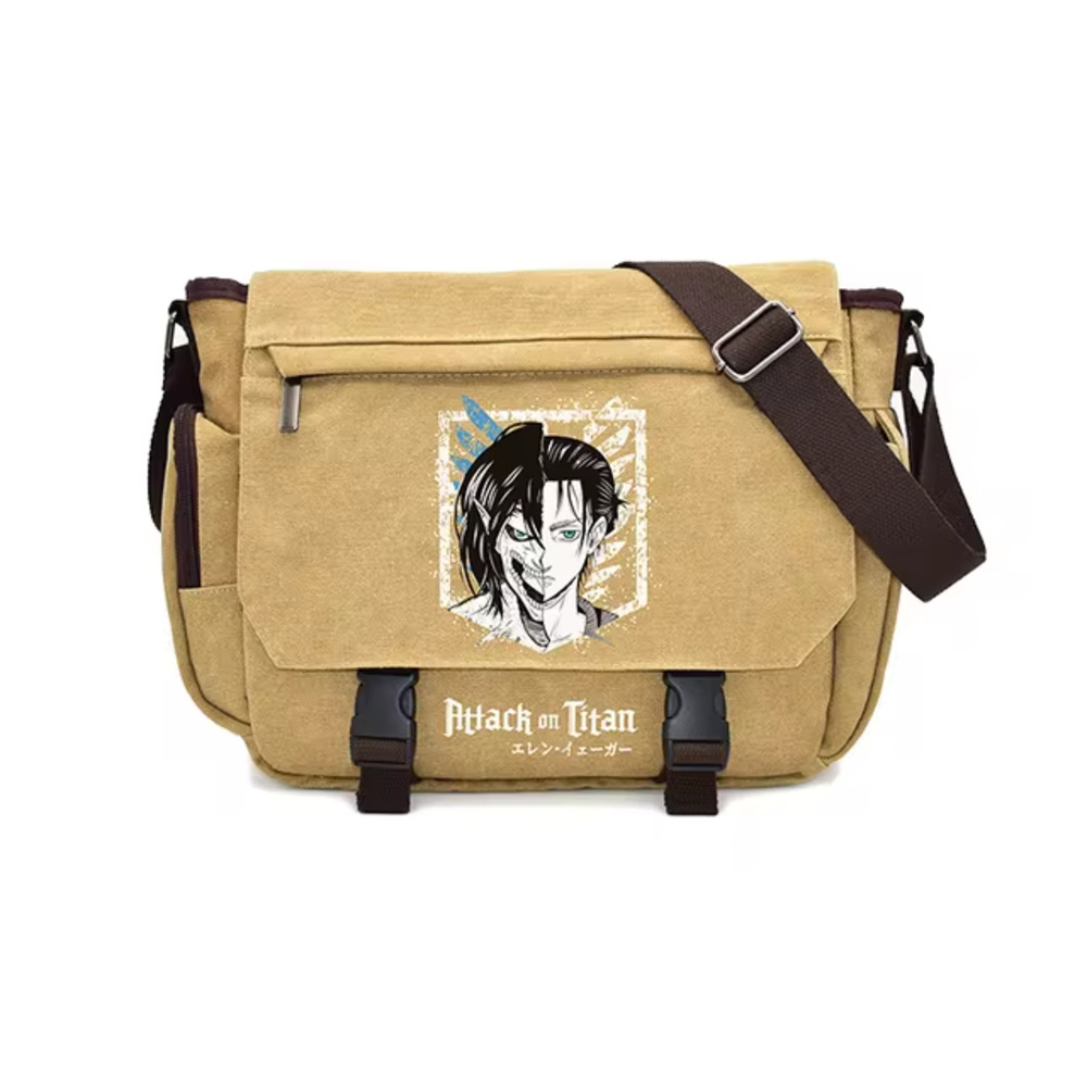 Anime Attack On Titan Eren Yeager Crossbody Bag Anime Attack On Titan Eren Yeager Crossbody Bag