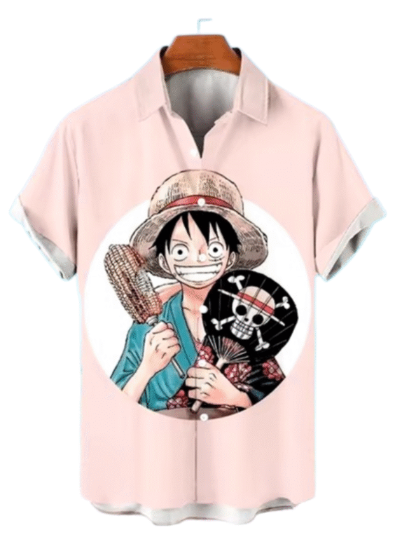 Anime One Piece Luffy Short Sleeve T-Shirt