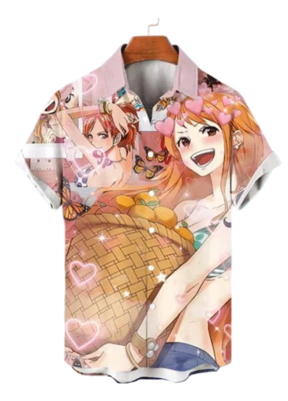 Anime One Piece Nami Short Sleeve T-Shirt