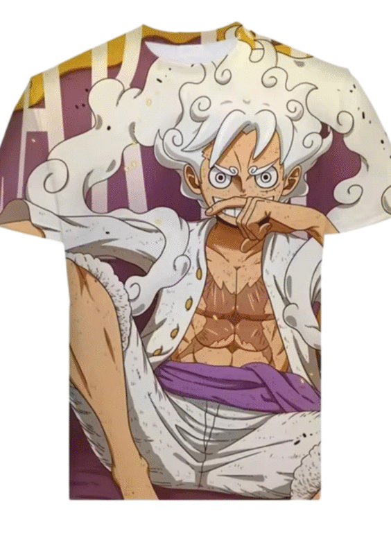 Anime One Piece Luffy Gear 5 T-Shirt