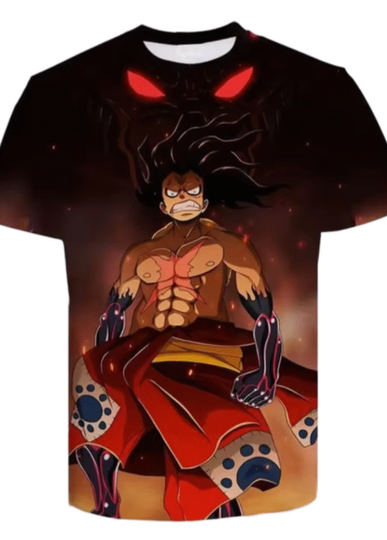 Anime One Piece Snake Man Luffy T-Shirt