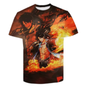 Anime One Piece Portgas D. Ace Short Sleeve T-Shirt