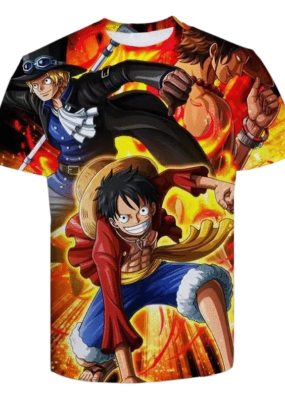 One Piece Monkey D. Luffy Short Sleeve Anime T-Shirt