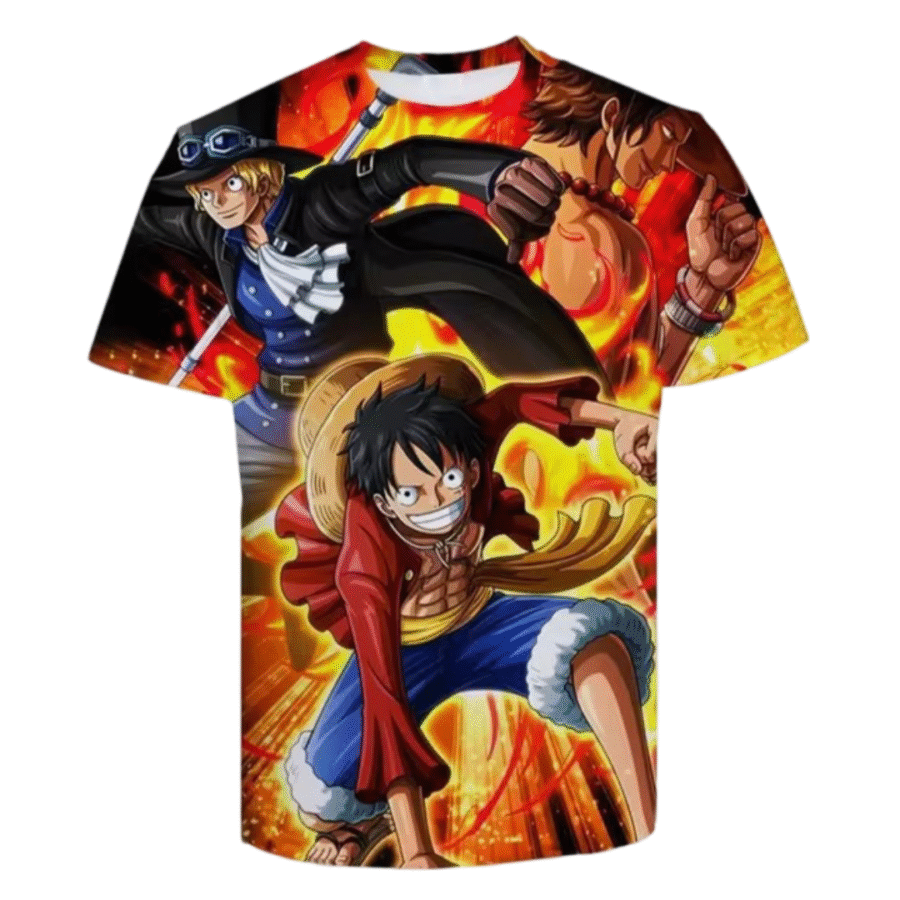One Piece Monkey D. Luffy Short Sleeve Anime T-Shirt One Piece Monkey D. Luffy Short Sleeve Anime T-Shirt