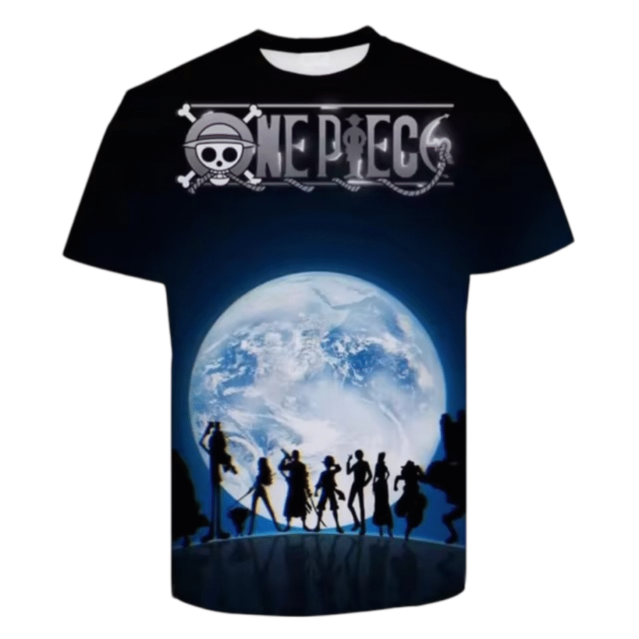 Anime One Piece Silhouette T-Shirt Anime One Piece Silhouette T-Shirt