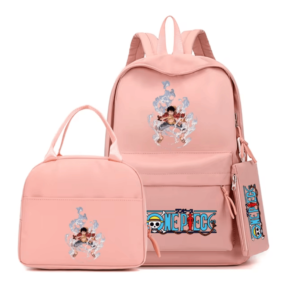 3Pcs One Piece Anime Monkey D. Luffy Backpack 3Pcs One Piece Anime Monkey D. Luffy Backpack