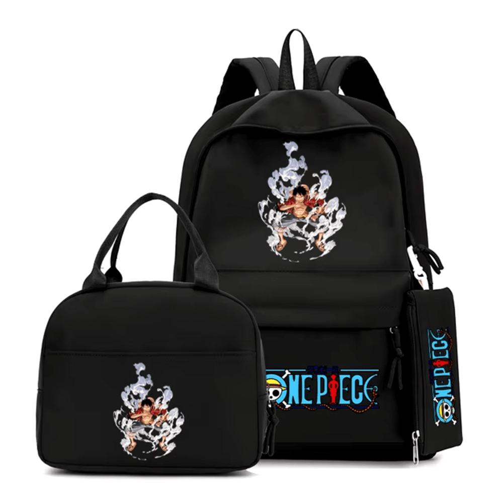 3Pcs One Piece Anime Monkey D. Luffy Backpack 3Pcs One Piece Anime Monkey D. Luffy Backpack