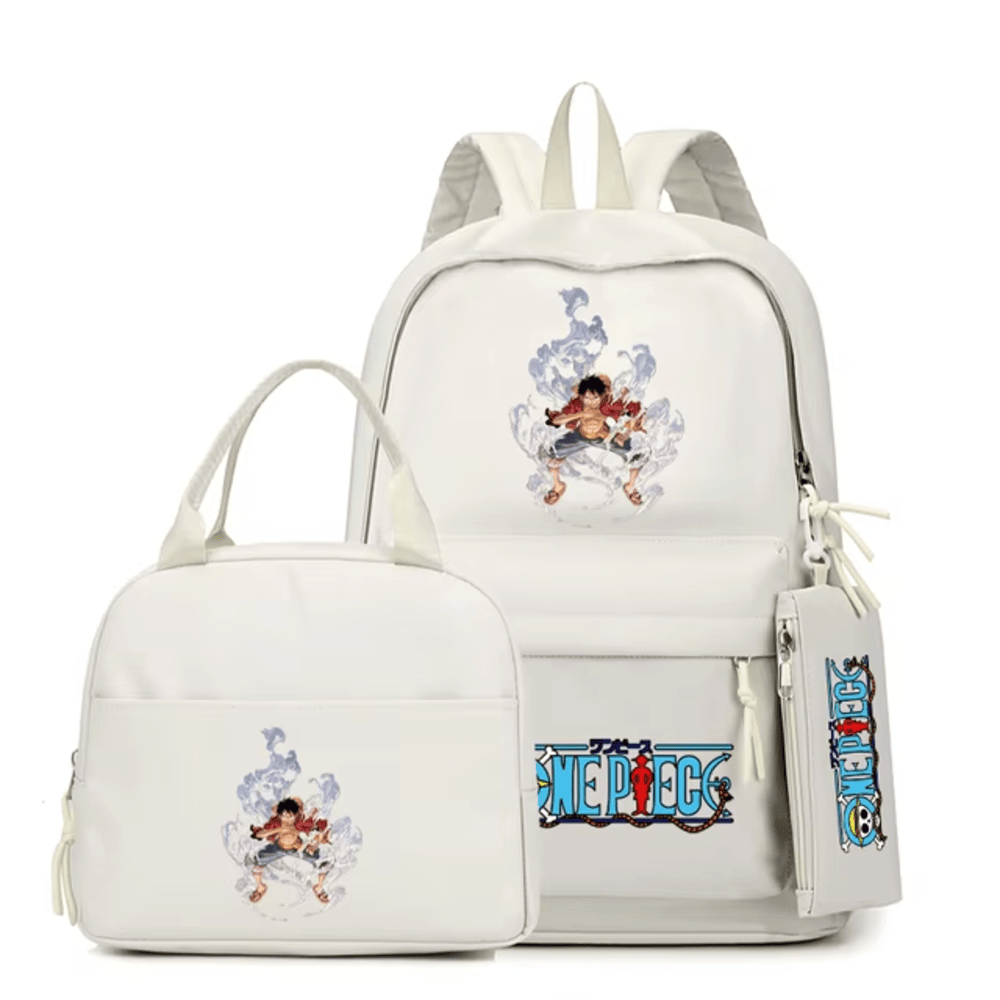 3Pcs One Piece Anime Monkey D. Luffy Backpack 3Pcs One Piece Anime Monkey D. Luffy Backpack