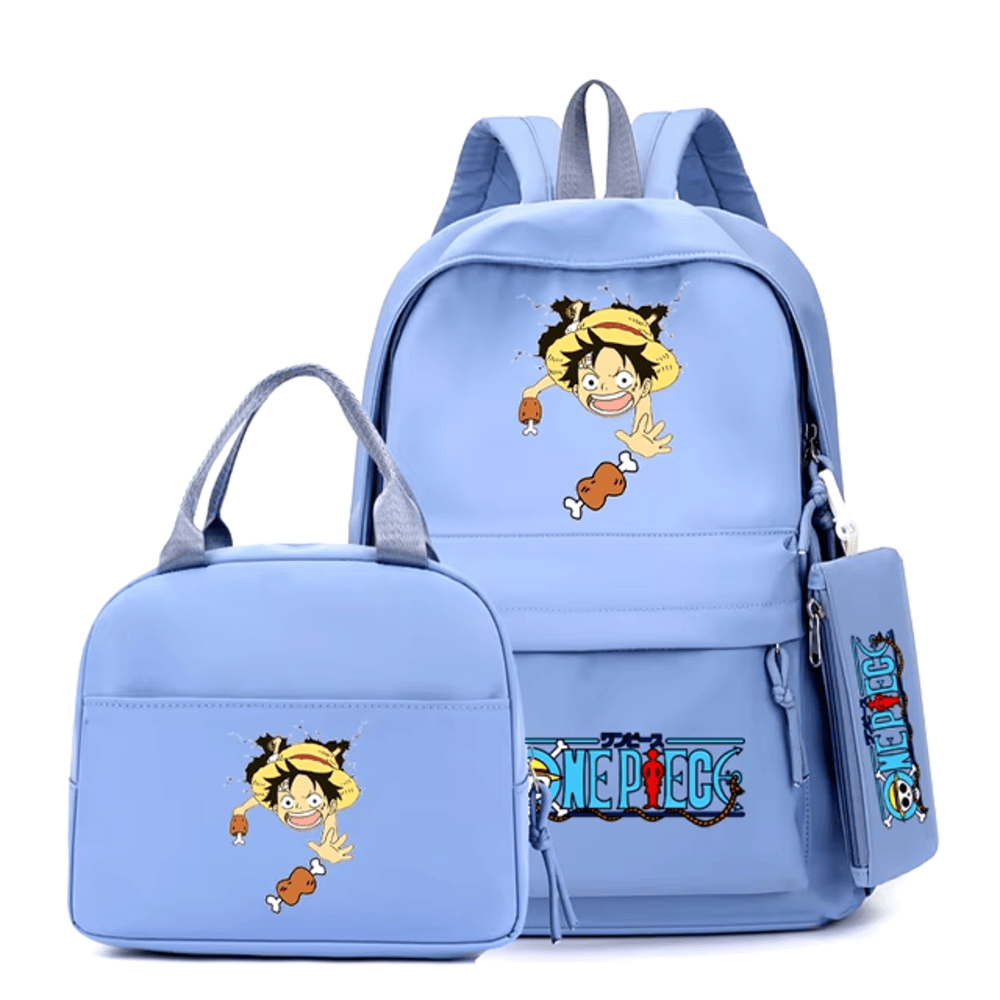 3Pcs/Set Anime One Piece Anime Luffy Backpack 3Pcs/Set Anime One Piece Anime Luffy Backpack