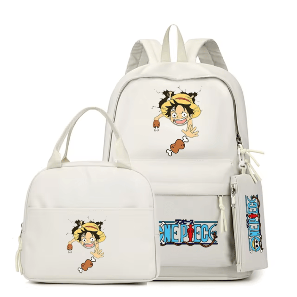3Pcs/Set Anime One Piece Anime Luffy Backpack 3Pcs/Set Anime One Piece Anime Luffy Backpack