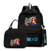 3Pcs/Set One Piece Anime Character Backpack