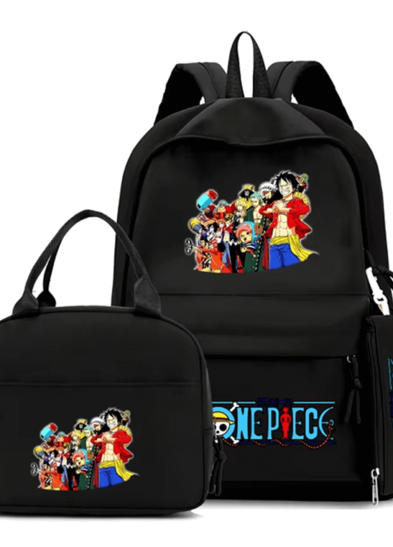 3Pcs/Set One Piece Anime Character Backpack