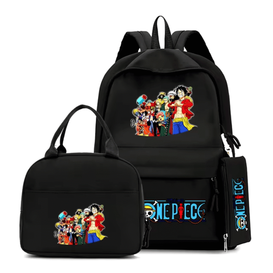 3Pcs/Set One Piece Anime Character Backpack 3Pcs/Set One Piece Anime Character Backpack