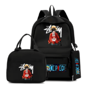 3Pcs/Set One Piece Anime Luffy Backpack