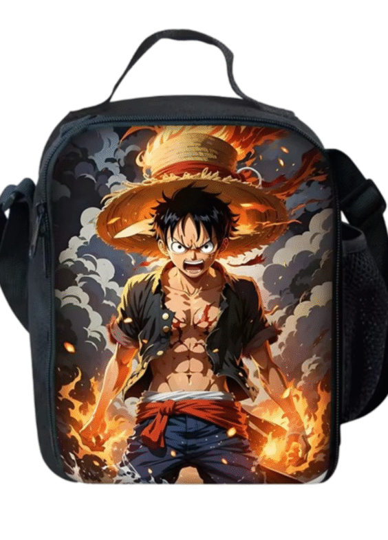 Anime One Piece Monkey D. Luffy Student Lunch Bag