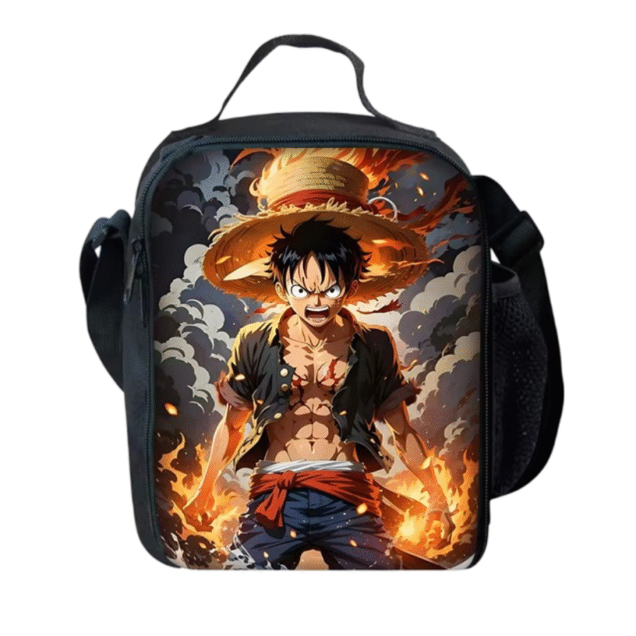 Anime One Piece Monkey D. Luffy Student Lunch Bag