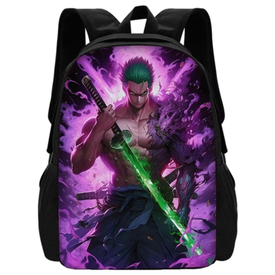 Anime One Piece Roronoa Zoro 3D Backpack Anime One Piece Roronoa Zoro 3D Backpack