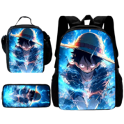 3Pcs/Set Anime One Piece Monkey D. Luffy 3D Backpack