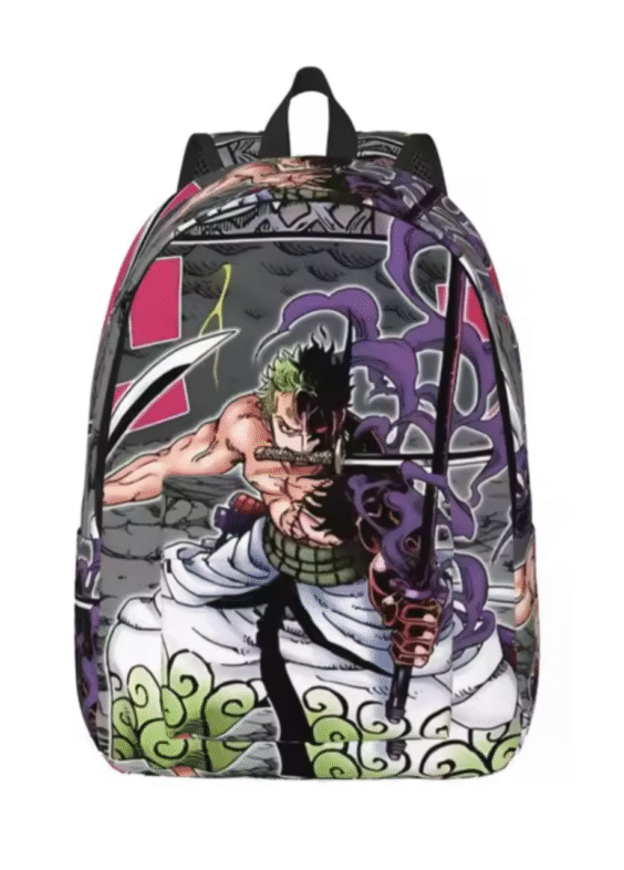 One Piece Anime Roronoa Zoro Printed Backpack