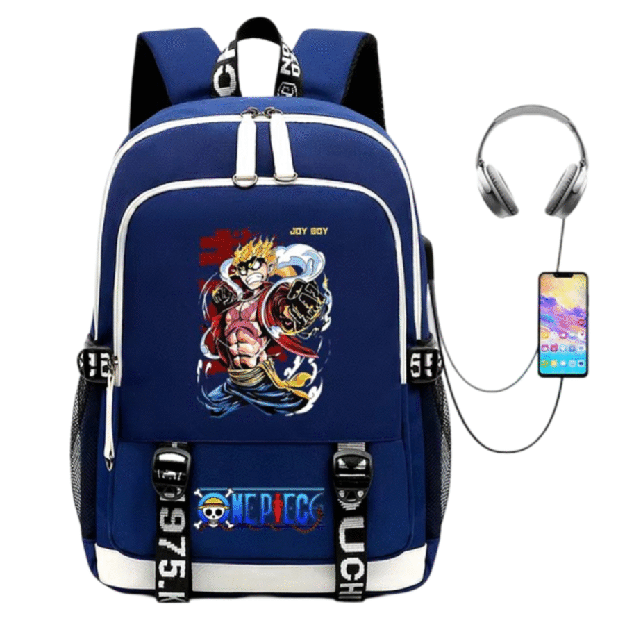 Anime One Piece Luffy Gear 4 USB Charging Backpack Anime One Piece Luffy Gear 4 USB Charging Backpack