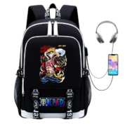 Anime One Piece Luffy Gear 4 USB Charging Backpack
