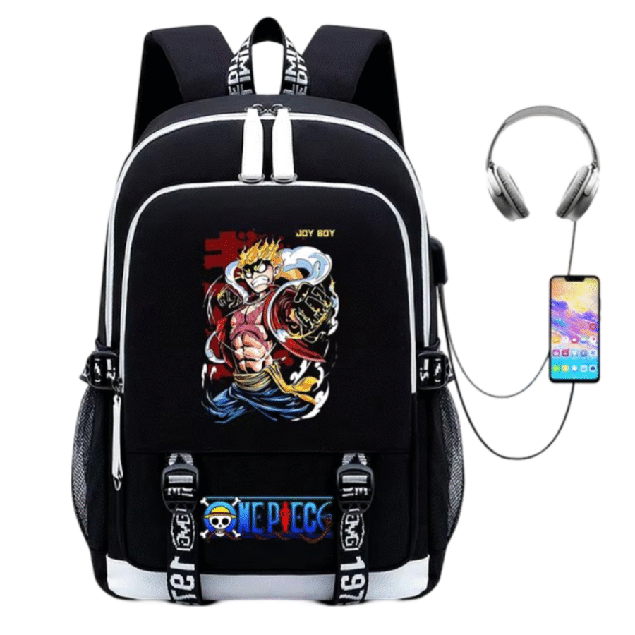 Anime One Piece Luffy Gear 4 USB Charging Backpack Anime One Piece Luffy Gear 4 USB Charging Backpack